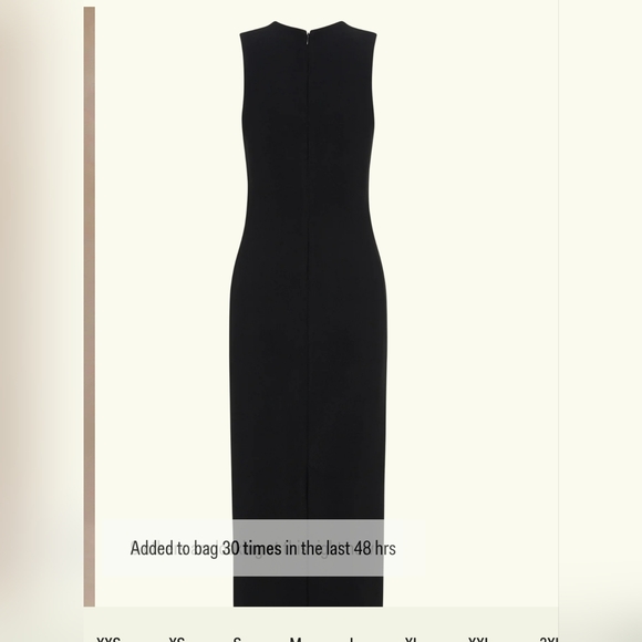 NWT Meshki Frida crepe midi dress in black size medium - Picture 5 of 9